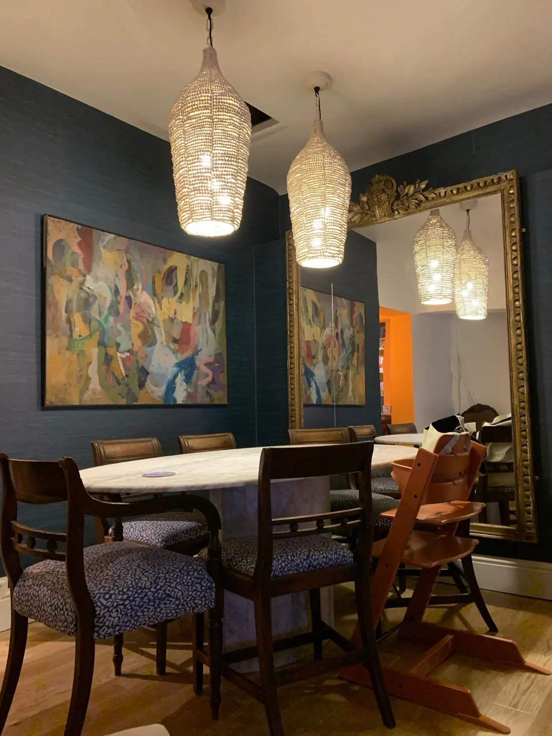 Highgate High Street, N6 5JG — dining pendants, stairwell lighting and hallway switches